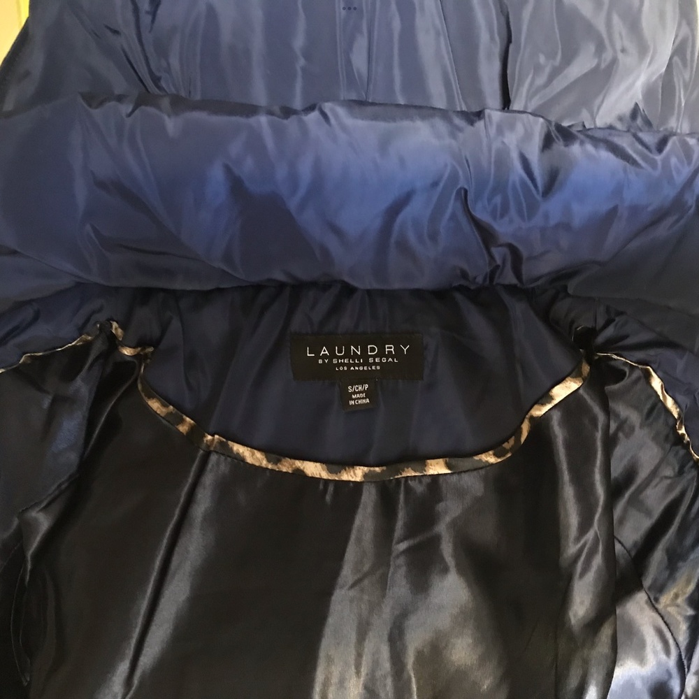 Laundry by Shelli Segal Gorgeous Blue Parka/Puffer Coat “S” NWTs - Picture 6 of 10